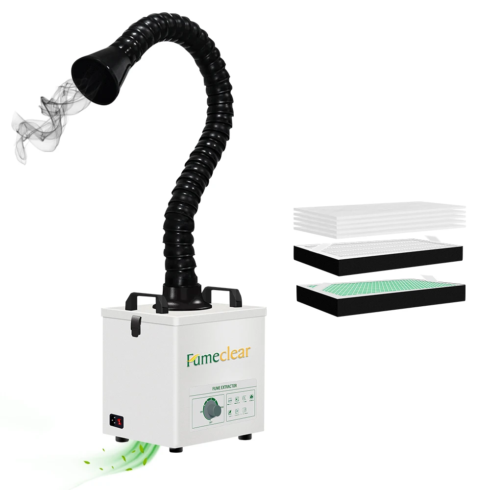 High Efficiency Hair Salon Nail Dust And Fume Smoke Extractor For Beauty Salon Medical