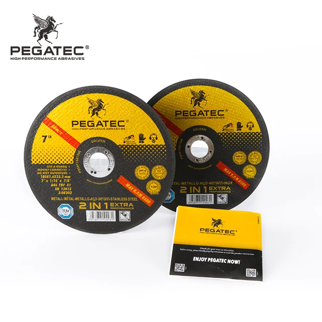 PEGATEC 7 дюймов 180x1,6x22 мм EN12413 абразивные металлические инструменты из нержавеющей стали режущий диск