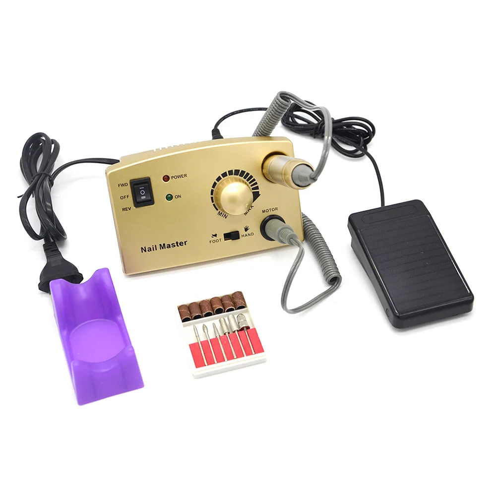 30000RPM  Acrylic Electric Nail Drill File Pedicure Manicure Machine Drill Bits Kit Set with Sanding Bands Accessories