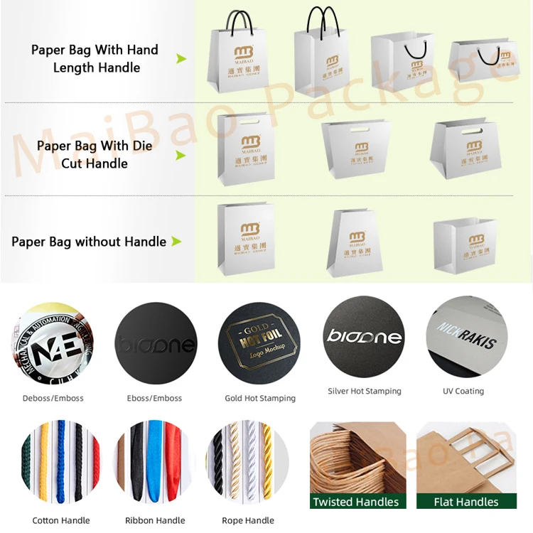 Wholesale Custom Printed Brand Logo Design Promotion Luxury Clothing Retail Gift Shopping Black Jewellery Paper Bag With Handle