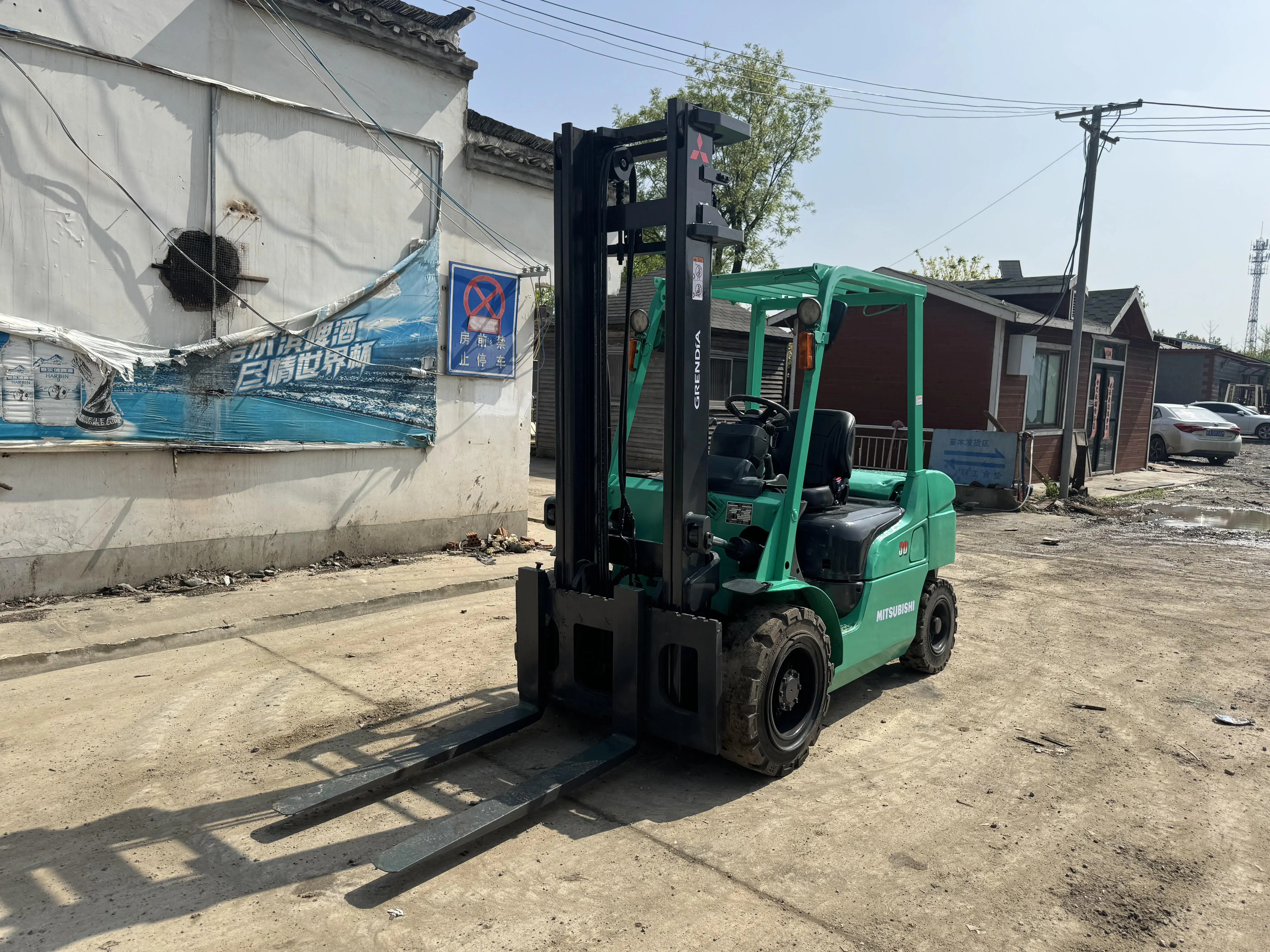 Japanese Mitsubishi 30t Diesel Forklift Mitsubishi Forklift 30ton Used FD300 Manual Hydraulic Forklift
