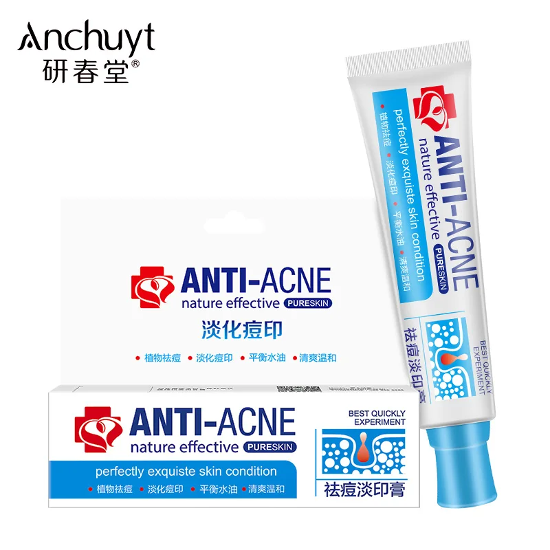 Горячая Распродажа Anchuyt лечение шрамов акне натуральные отбеливающие следы кожи удаление крем для лица