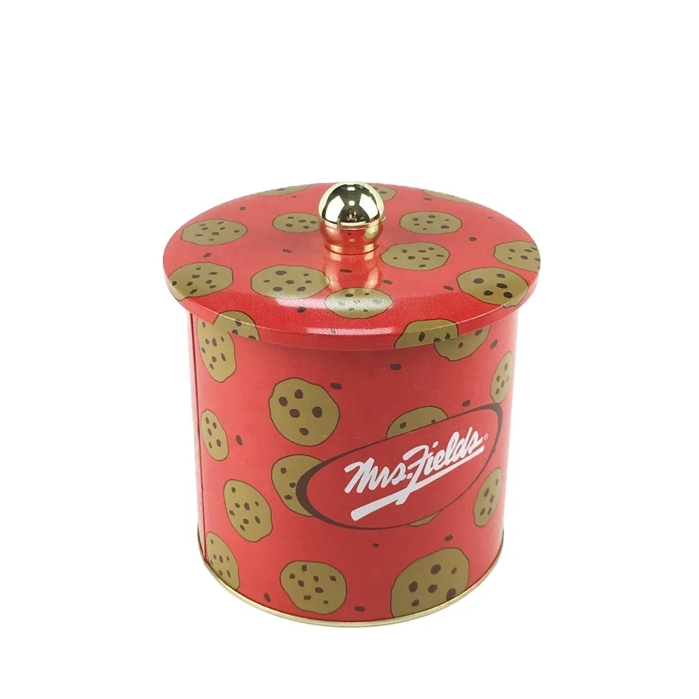 Wholesale Cookie Tin Box Round Metal Box