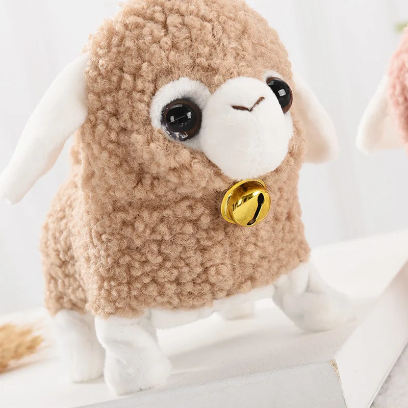 Electric Sheep Plush Toy Simulation Soft Speaking Walking Easter Bunny Stuffed Toys Children Interactive Animal Doll Gift