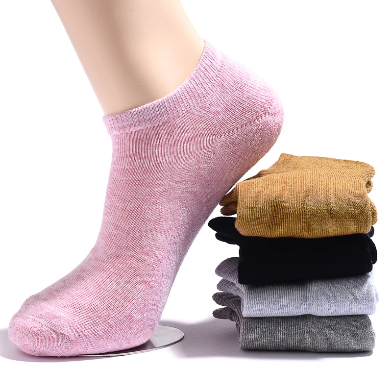 
High Quality Cushion Thick Bottom Cotton Morandi Color Soft Casual Women Ankle Socks 
