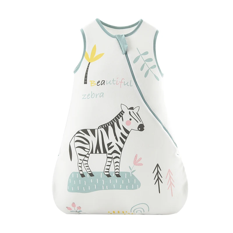 newborn-2 years old zebra new Spring Autumn round bottom swaddling vest stroller baby sleeping bags