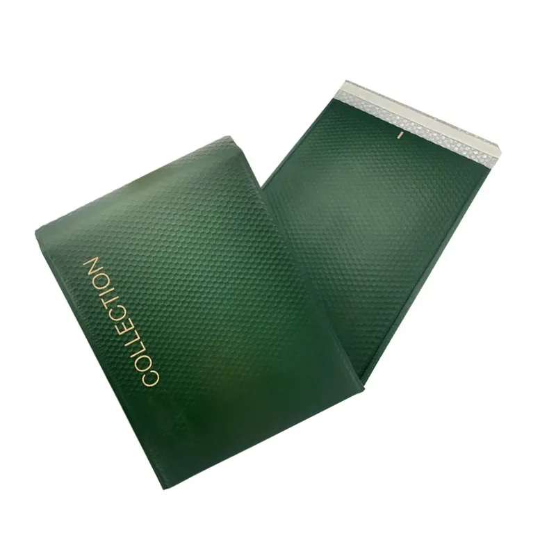 Factory Custom 6X10 Inch Co Extruded Green Poly Bubble Mailer for Small Business