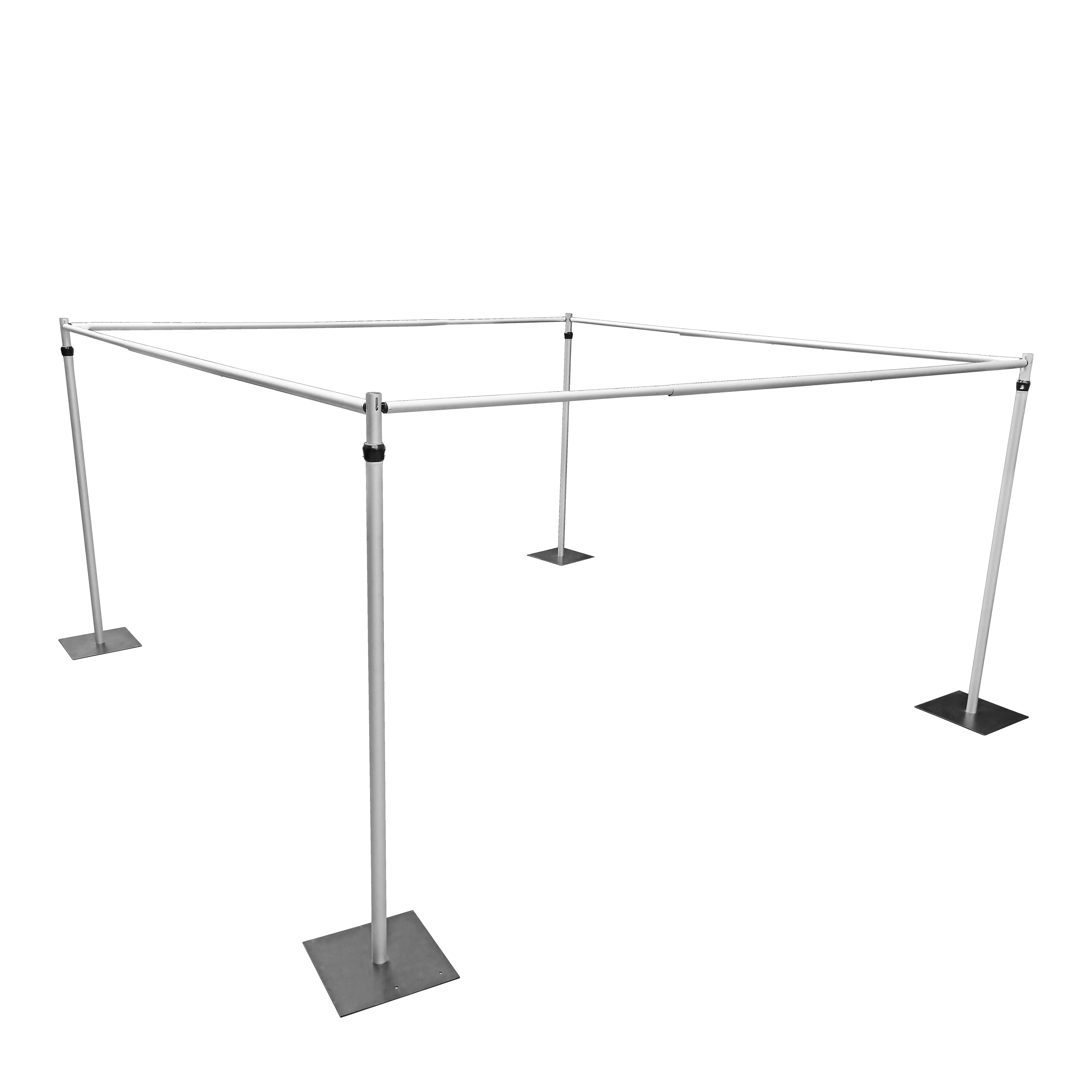 Wholesale photo booth shell aluminium pipe and ceiling drapes decoration wedding