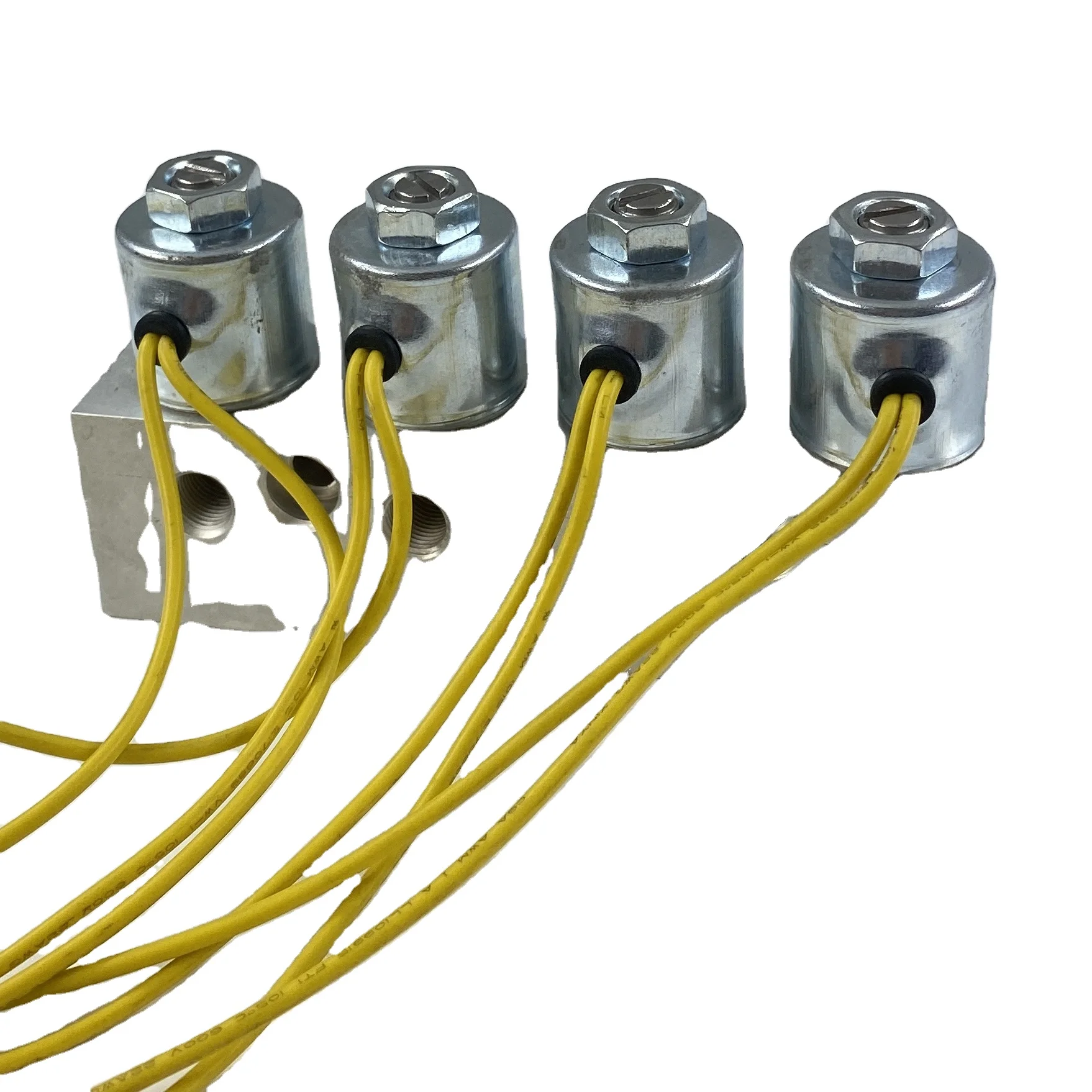 XLJ 4 station  Brass manifold solenoid mute water valve  24V magnetic valve