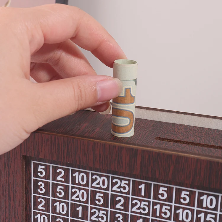 High Quality Wooden Personalized House Shaped Children Gift Piggy Bank Saving Money Box With Removable Backing