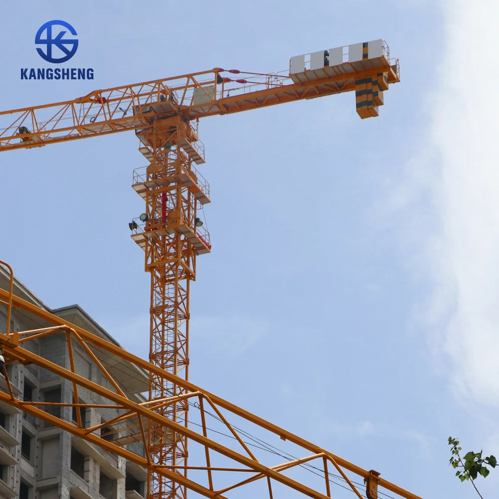 High quality  QTZ50(5008) 60m 4 ton Flat Top Climbing Used Tower Crane