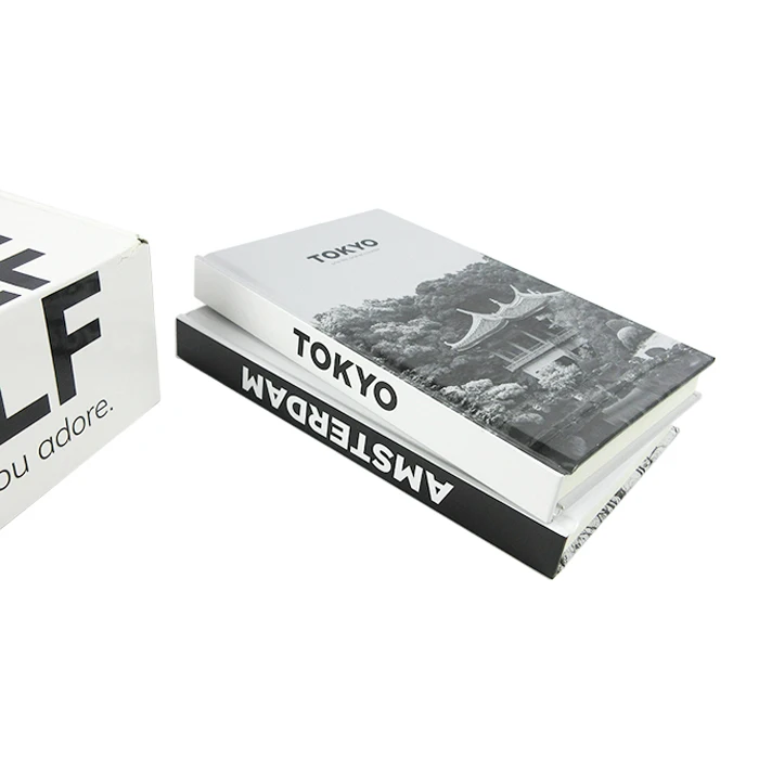 HardCover Decor Books with Blank Pages - White Decorative Books for Home Decor, Book Decor, Matte Decorative