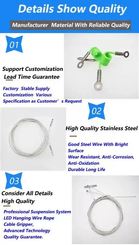 Construction machinery parts cutting Wire rope slings steel cable Wire rope assembly galvanized steel stainless steel hardware