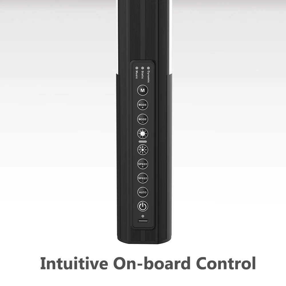 LUXCEO Mood1S Wholesale 120cm APP Wireless Remote Control Battery Powered 4ft LED RGB Tube Light with Music Modes