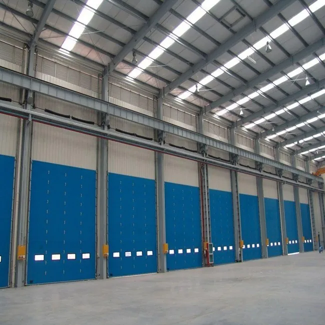 Factory Price Customized Industrial lift Warehouse sectional Aluminum Overhead door for workshop