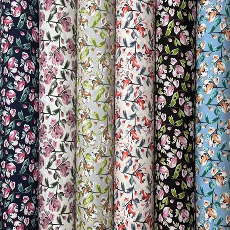 High Quality Good Price Viscose Rayon Poplin Fabric Digital Printing Fabrics