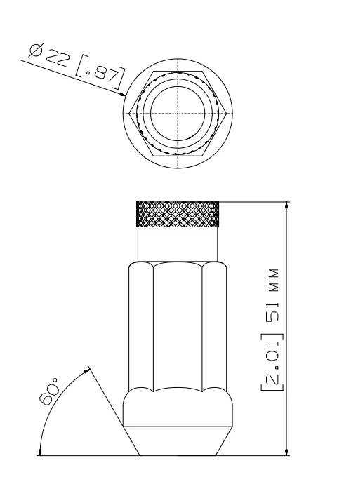 YJY GZWD 51 мм HEX17MM m12x1 5 колесная гайка на заказ