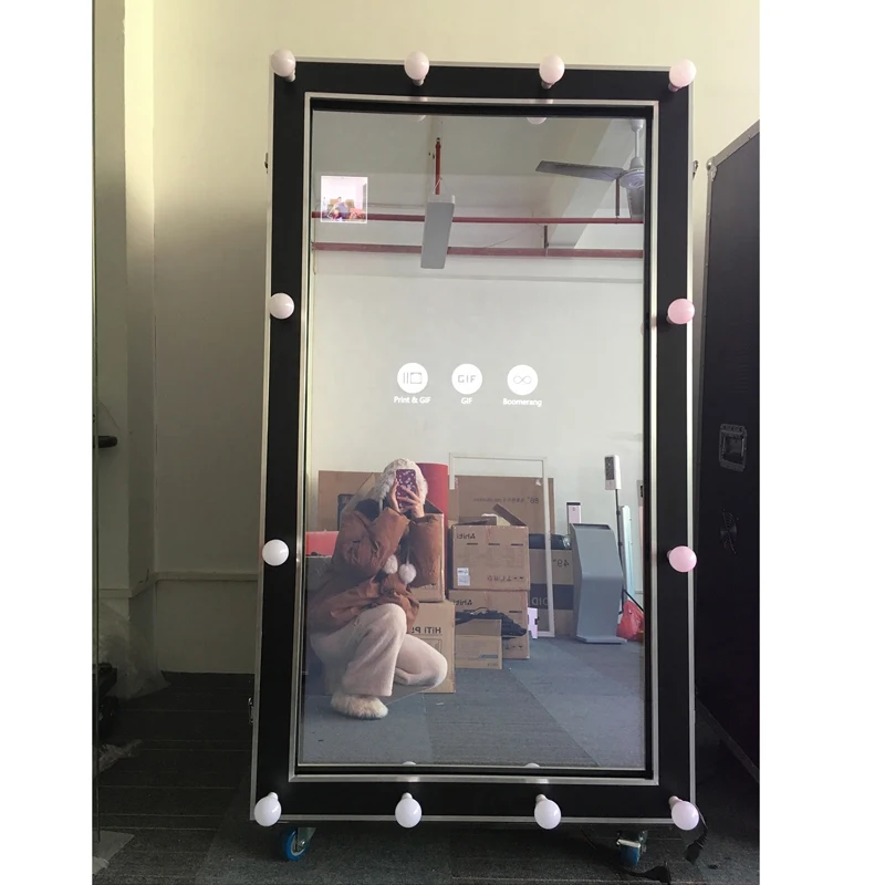  Kiosk Wedding High Quality Party Selfie Photo Mirror Booth Led Fram Machine