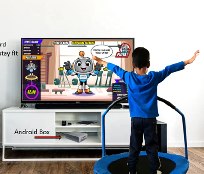 
Wholesales for home use sport trampoline fitness funny console 