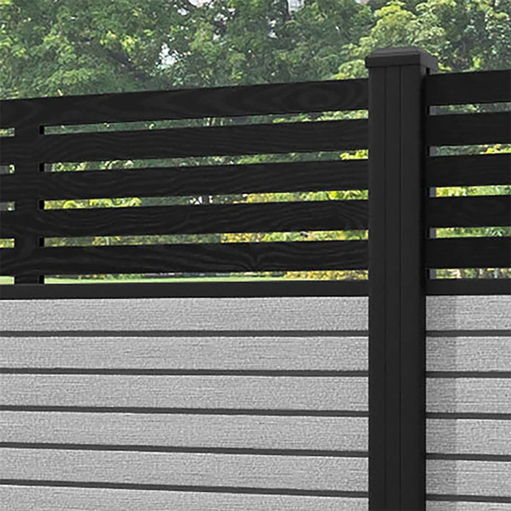Decorative Collapsible Board Garden Gate 20*90 Outdoor Wood Garden Wall Panel Wpc Semi Board Fence