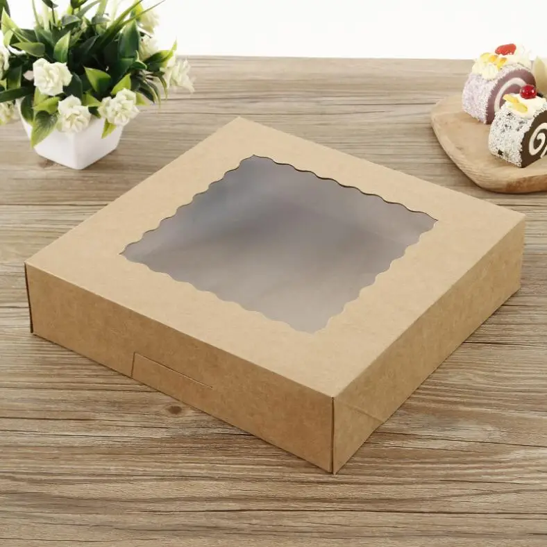 Buy gift box transparent window folding package box paper box custom