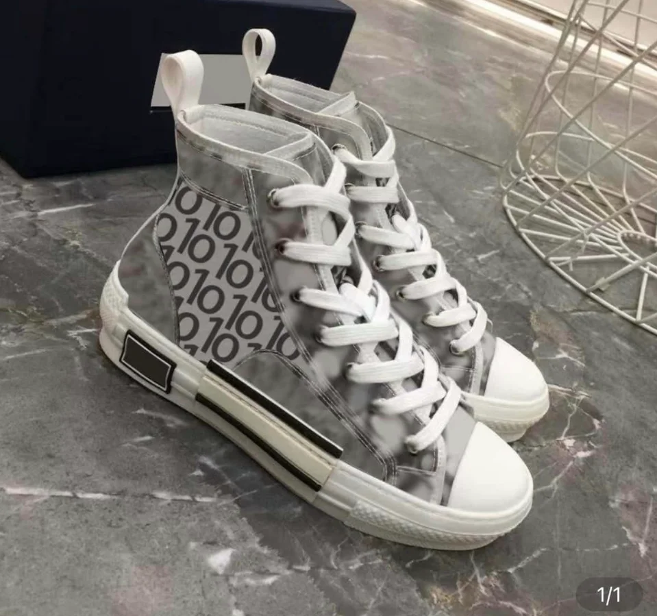 Designer brand luxury casual shoes fashionable atmosphere high-top brand shoes