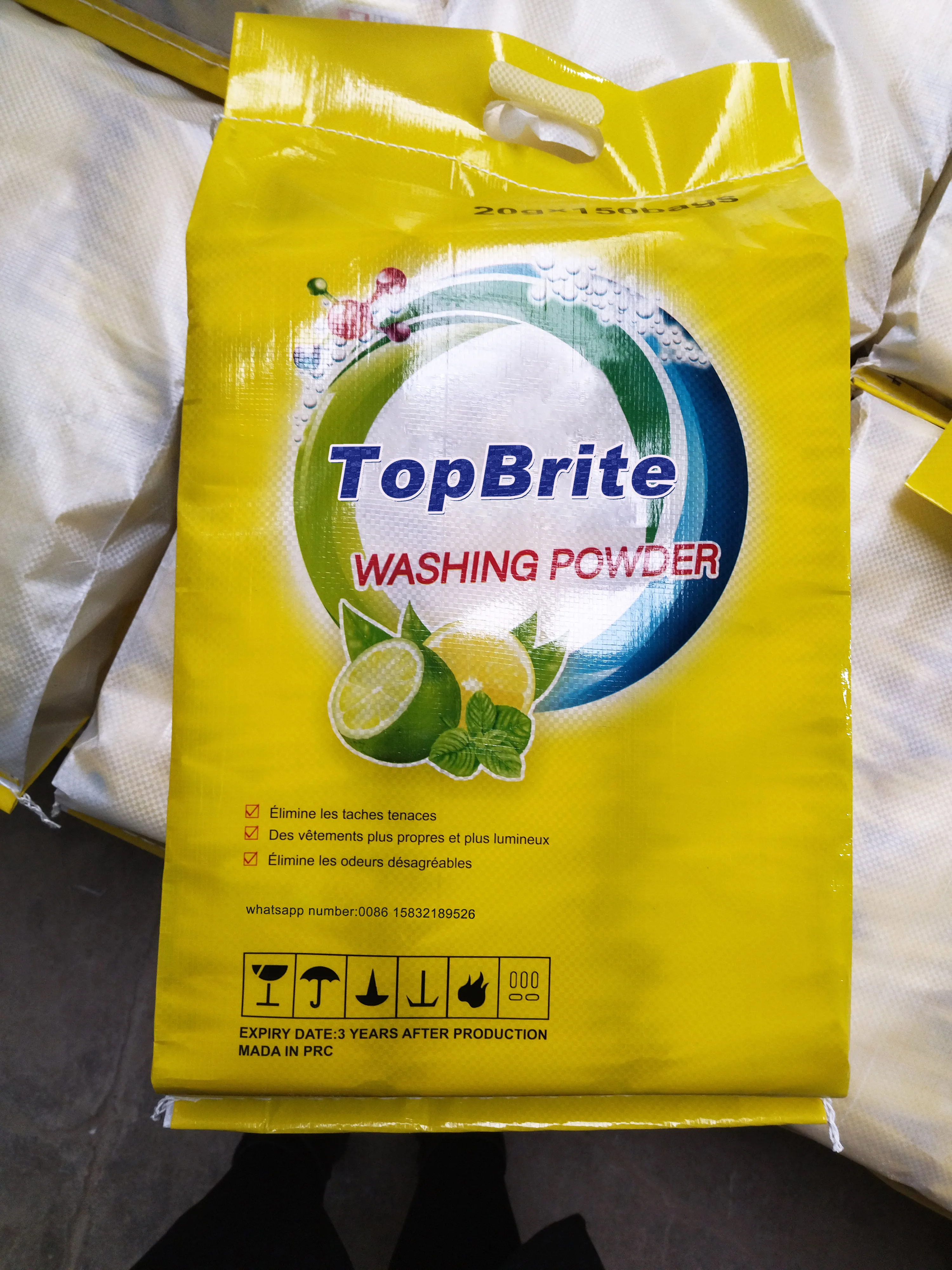 wholesale high foam small bag 30g washing powder eco friendly detergent soap powder  price by ton