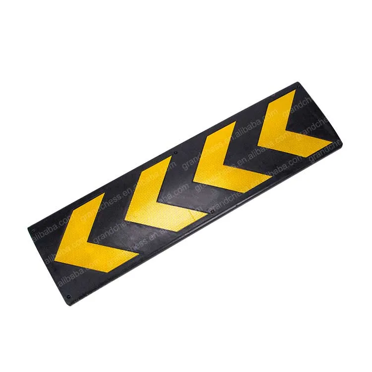 
Indoor and outdoor safety reflective rubber garage wall protector 