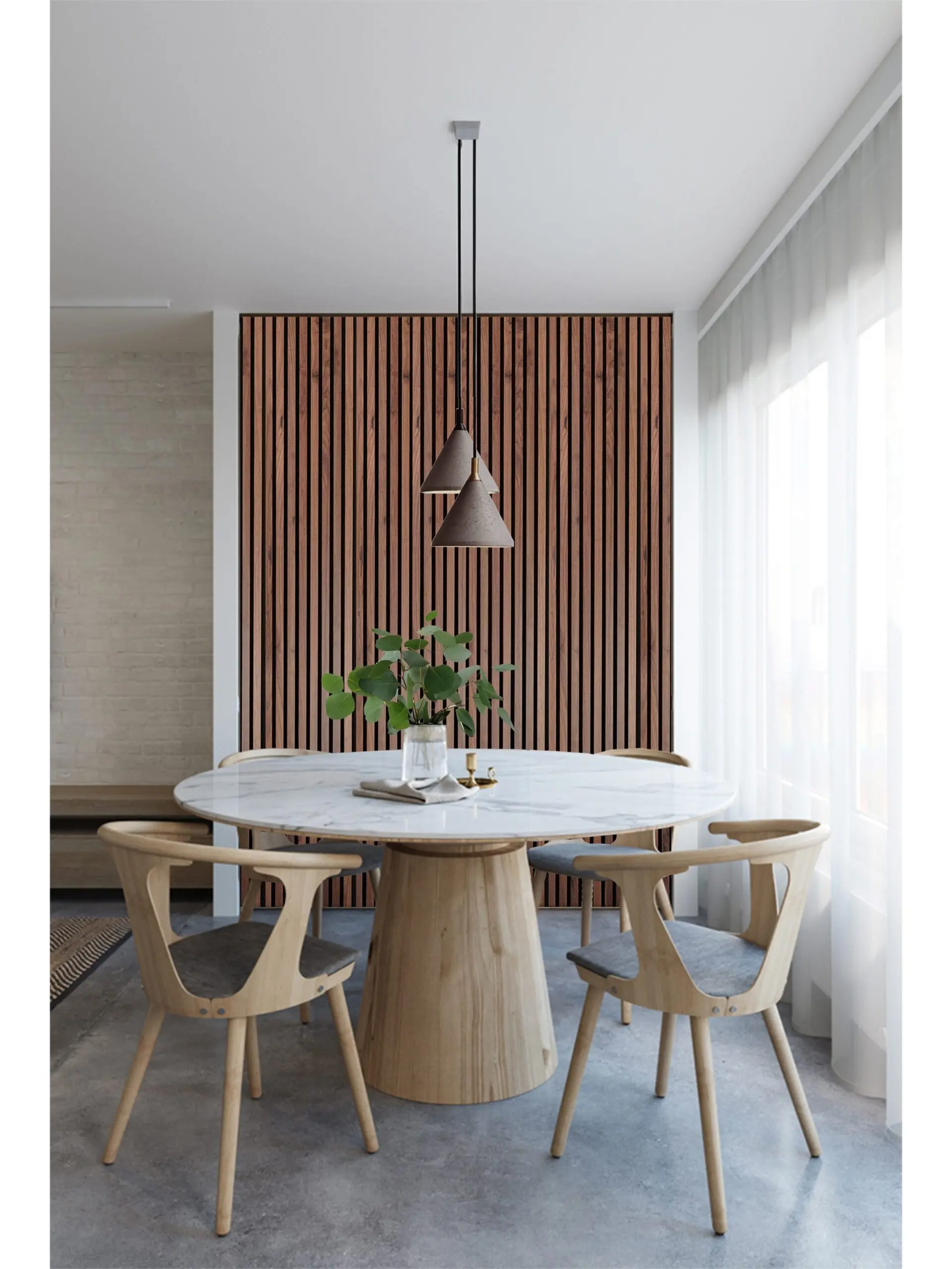 Customizable Wall Decor MDF Wood Slat Wall Panels Akupanels Fireproof Solid Wood Board Soundproof Wall Panels For Hall