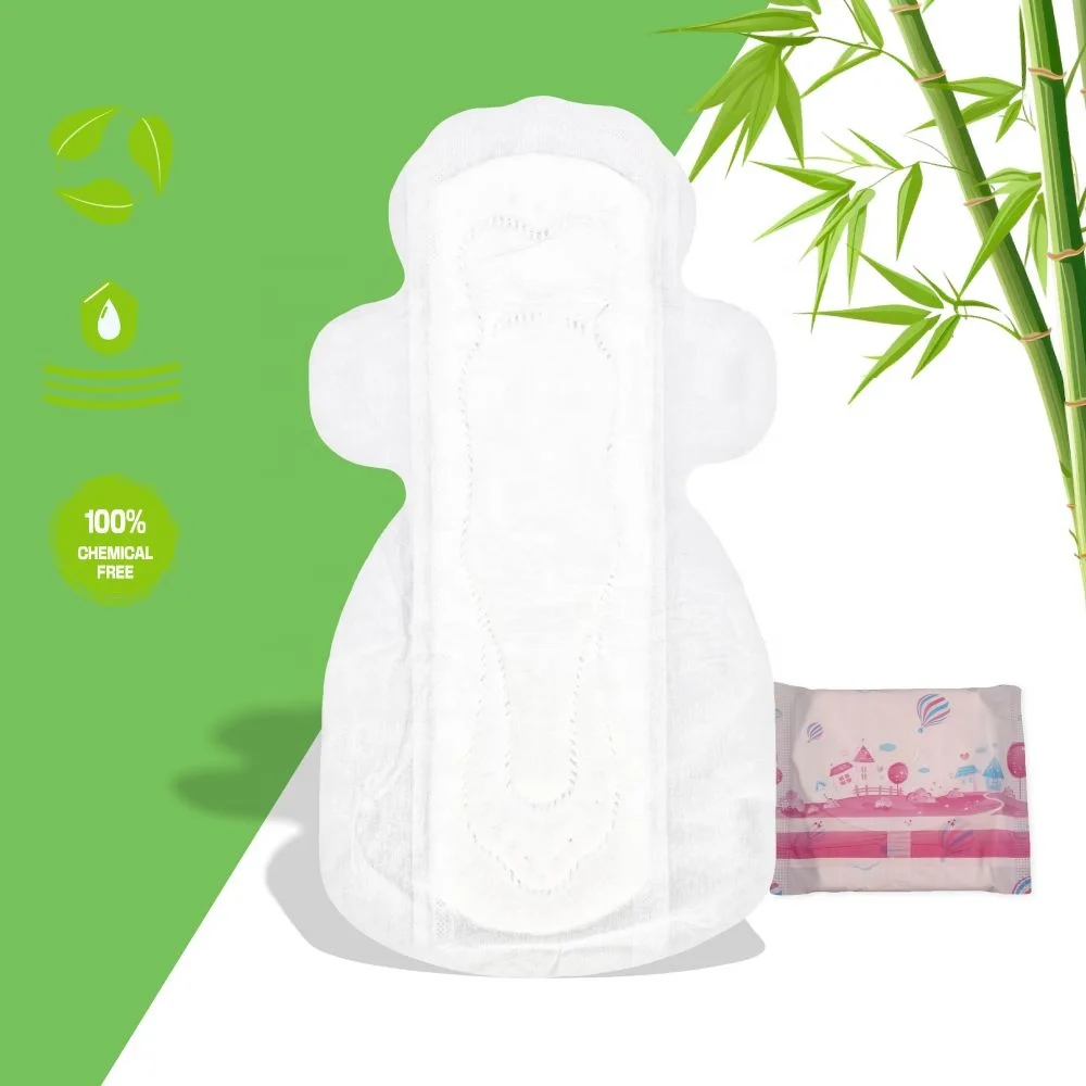 OEM 305 mm Soft Care 7 Layers Feminine Care Wings Night Use bamboo fiber Sanitary Pads