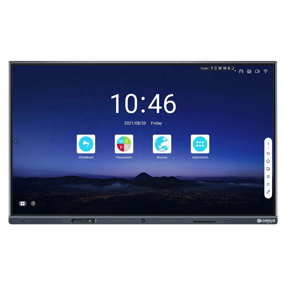 4K smart interactive led flat lcd panel display