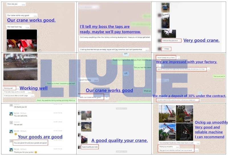 truck crane customer evaluation