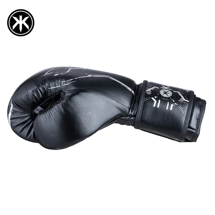 Krace 2020 Wholesale Professional Manufacturer deodorizer Custom logo Leather kick Sports Boxing Gloves For Power Training