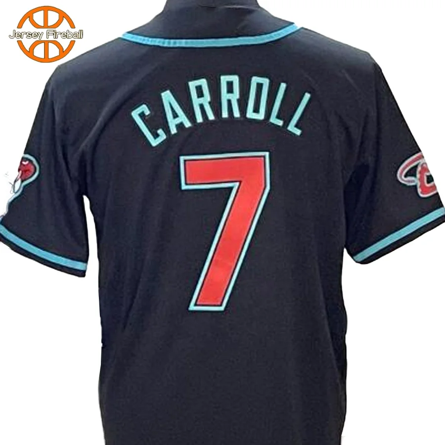 Готовые к отправке Arizona CARROLL лучшее качество вышитые майки бейсбол