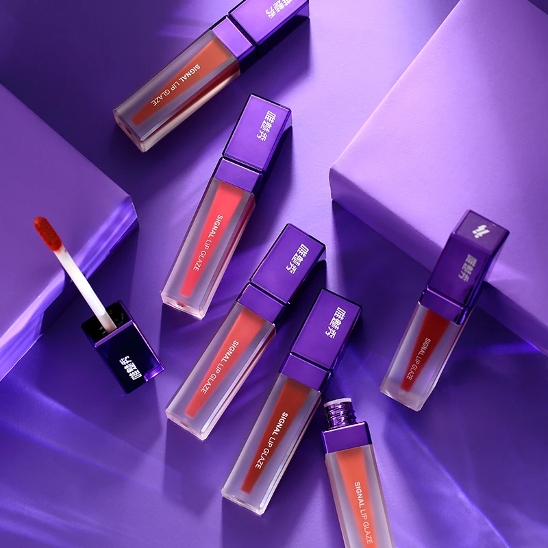 Waterproof Long Lasting Matte lip Gloss  Velvet Texture Liquid Lipstick Lip Makeup Private Label Lipglaze