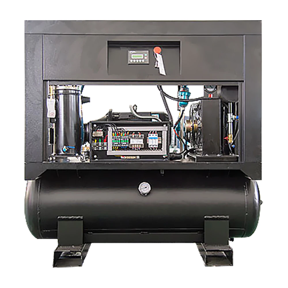 Direct drive all-in-one 2.2kw 3HP 5.5kw 7HP 7.5kw 10HP 11kw 15kw 8bar 16bar rotary silent electric screw air compressor