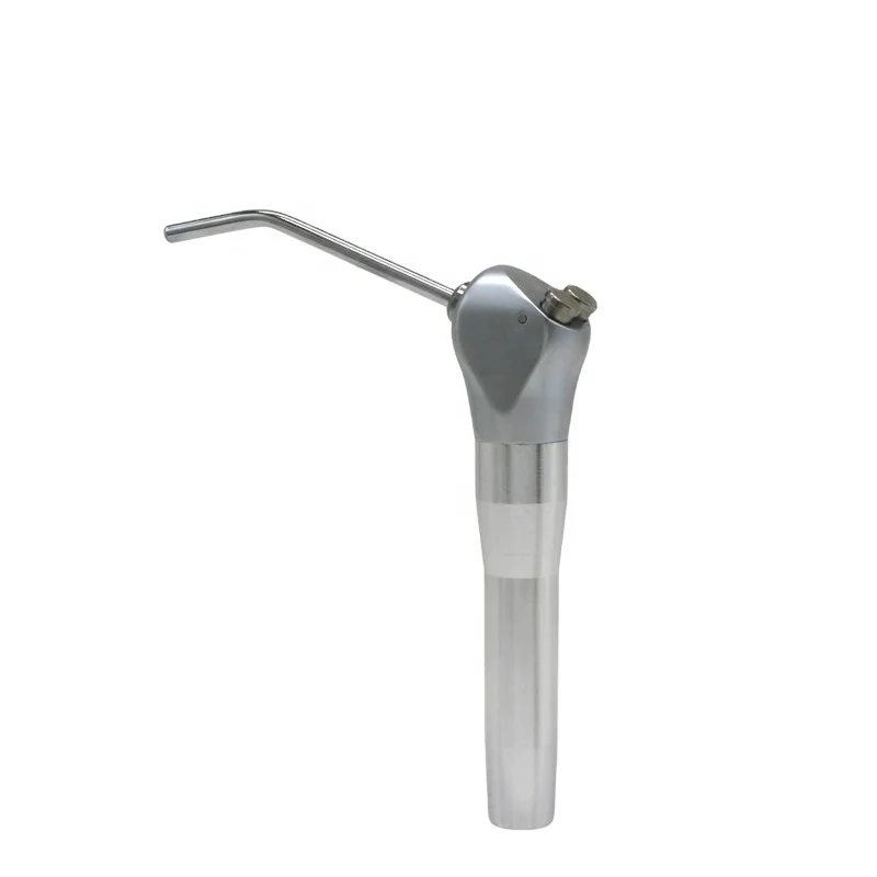 dentist tripe syringe sliver with 2 nozzles tips air water spray 3 gun 3 way syringe dental handpiece