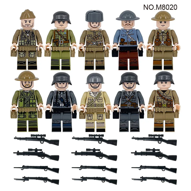 2024 Hot Sale Building Block  Figures Mini Brick Characters DIY Construction Toys Compatible with Leading Brands (10PCS Per Set)