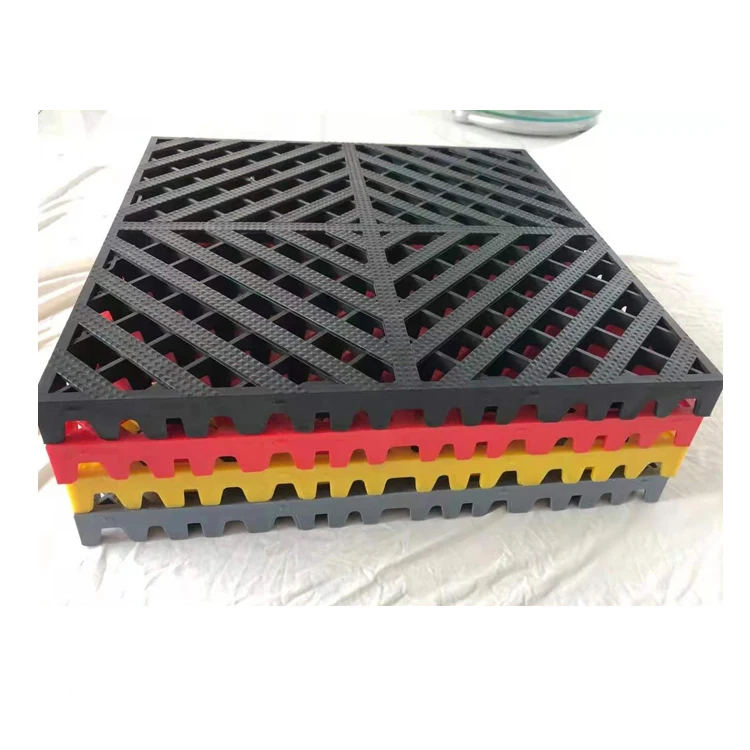 Non Slip Garage parking lots Plastic Floor Tiles