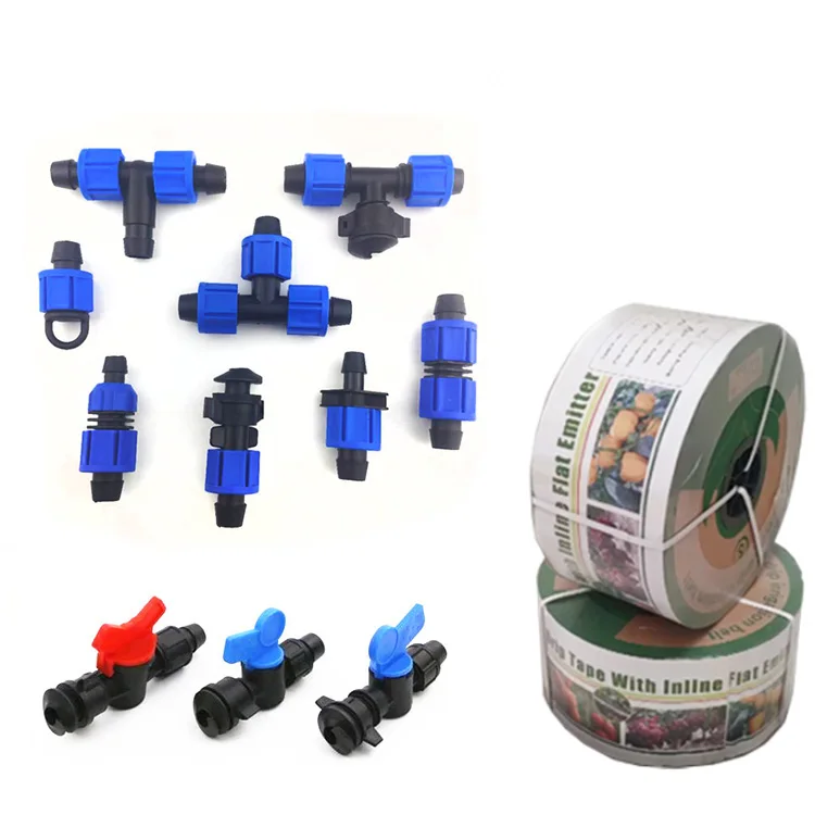 2024 Hot Sale Efficient Drip Irrigation System 1 Hectare Solution 16mm PE Inline Emitter Drip Tape For Agricultural Watering