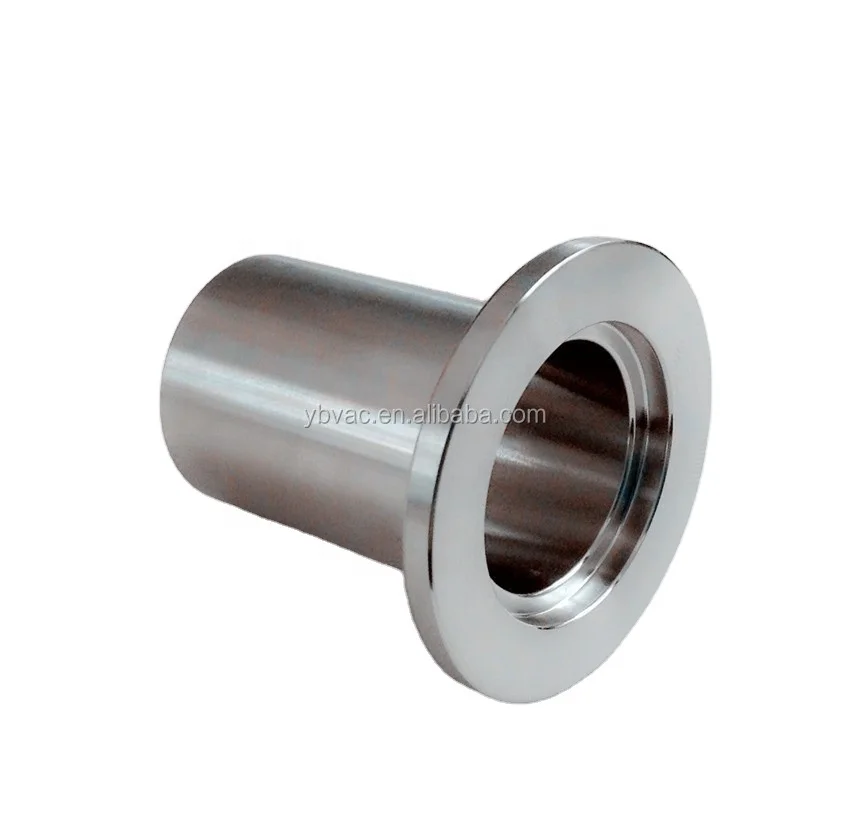 KF16 stainless steel vacuum long weld stub with KF flange