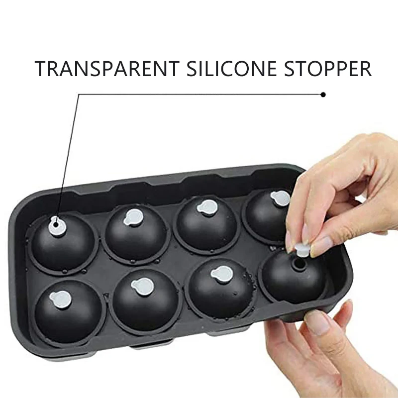 Bpa Free Large Ice Cube Maker High Quality 6 Cavity Silicone Ice Cube Mold Big Giant Size Silicone Ice Cube Tray