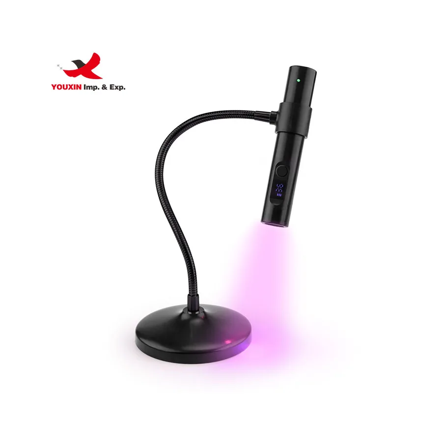 New Arrival Flexible Curing Light Lamp Custom Logo LCD Display Wireless Nail Lamp Led Jelly Lamp