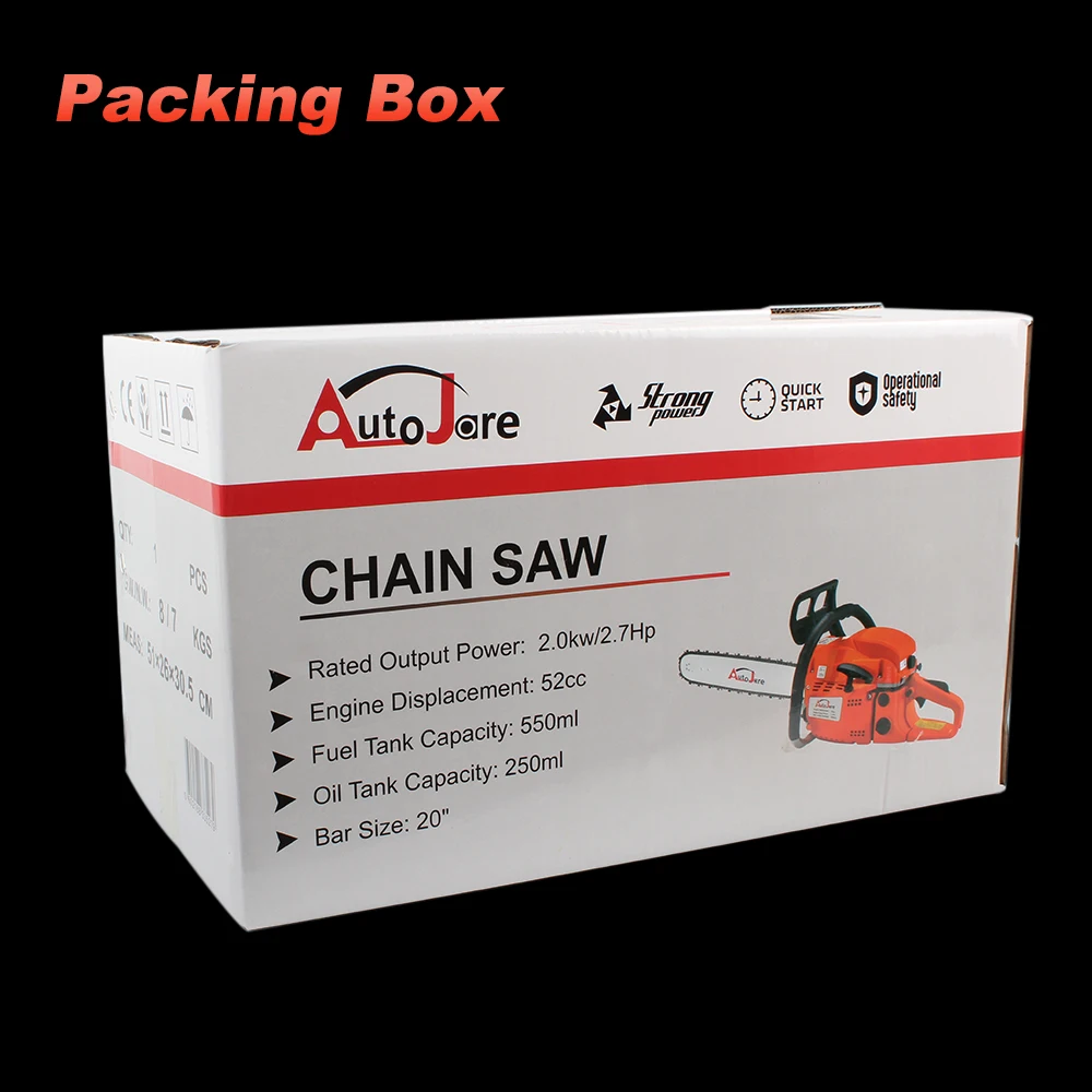 
Manufacturing Garden Tools Professional Gasoline Gas Chain Saw Chainsaw 