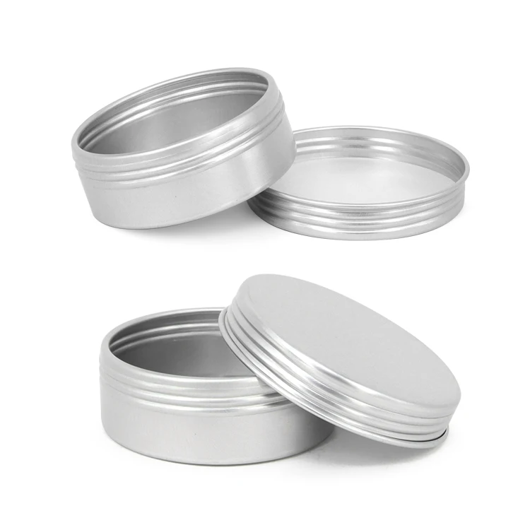 Aluminum round jar ointment jar sauce Aluminum Jar wholesale custom spice tin packaging containers