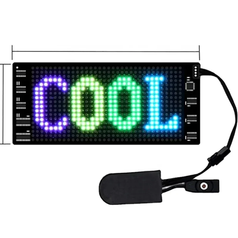 APP Programmable Custom Words Advertising LED Display Decoration Scrolling Messages Luminous RGB Flexible Led Screen neon flex