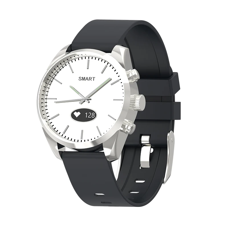 
T4W new fitness tracker with quartz watch design and heart rate blood pressure SPO2 monitoring GPS positioning smart watch 