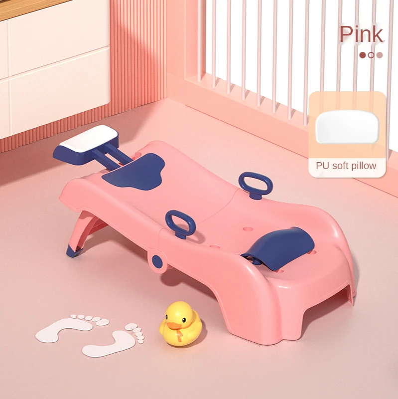 
Factory wholesale foldable children pink high quality children indoor plastic baby shampoo chair 