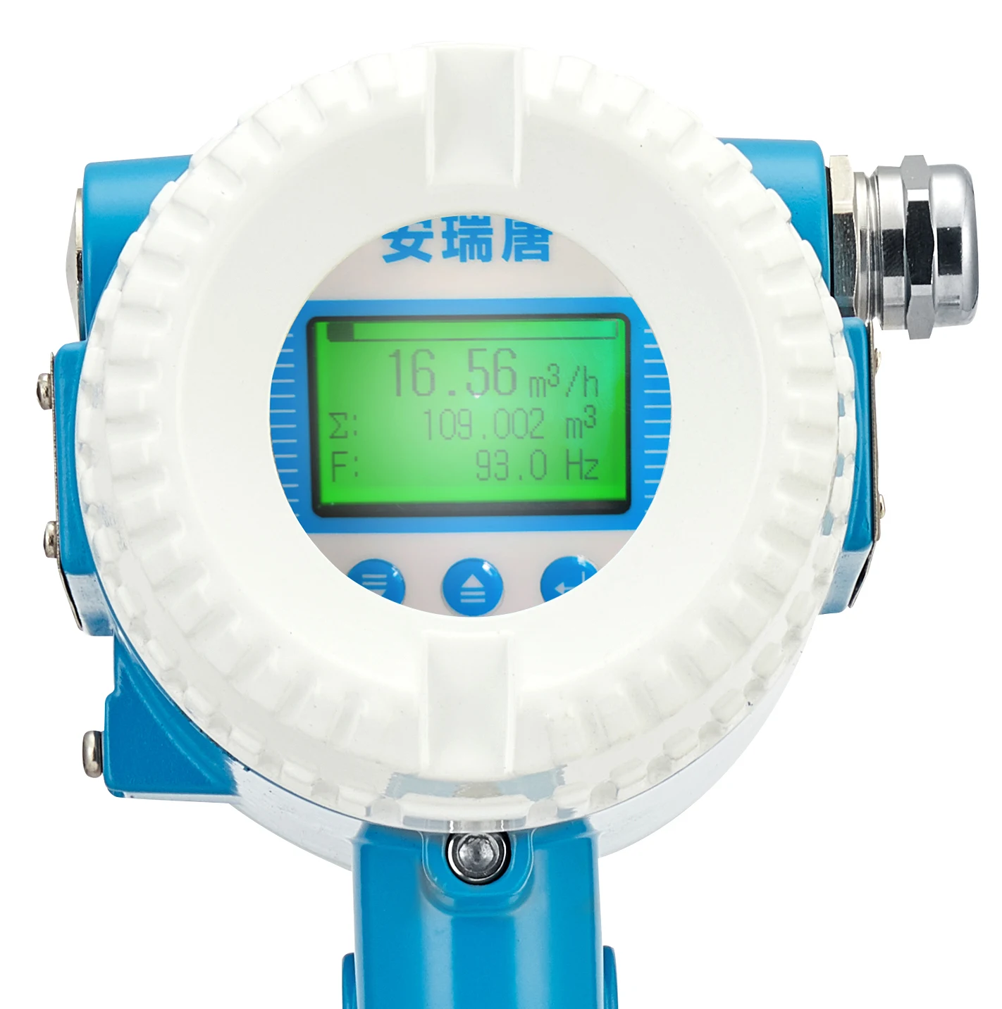 manufacturer digital display PN40 steam insert vortex flowmeter