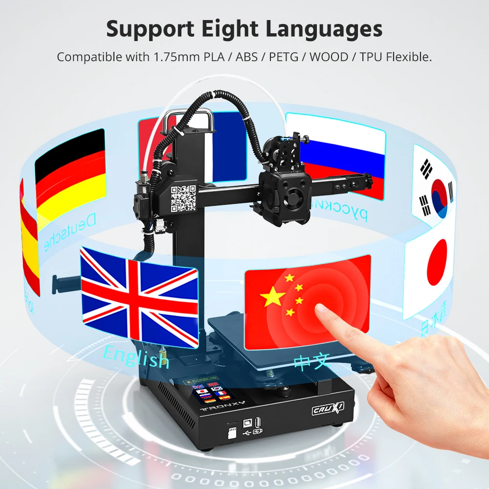 Crux 1S Mini Build Surface impresora 3d drucker FDM printing machine direct manufacturer competitive price FDM 3d Printer